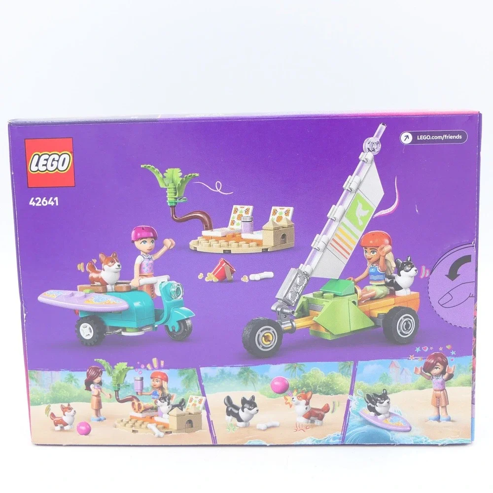 LEGO Friends Surfing Dogs and Scooter Adventure 42641 Building Toy Set Ages 6+